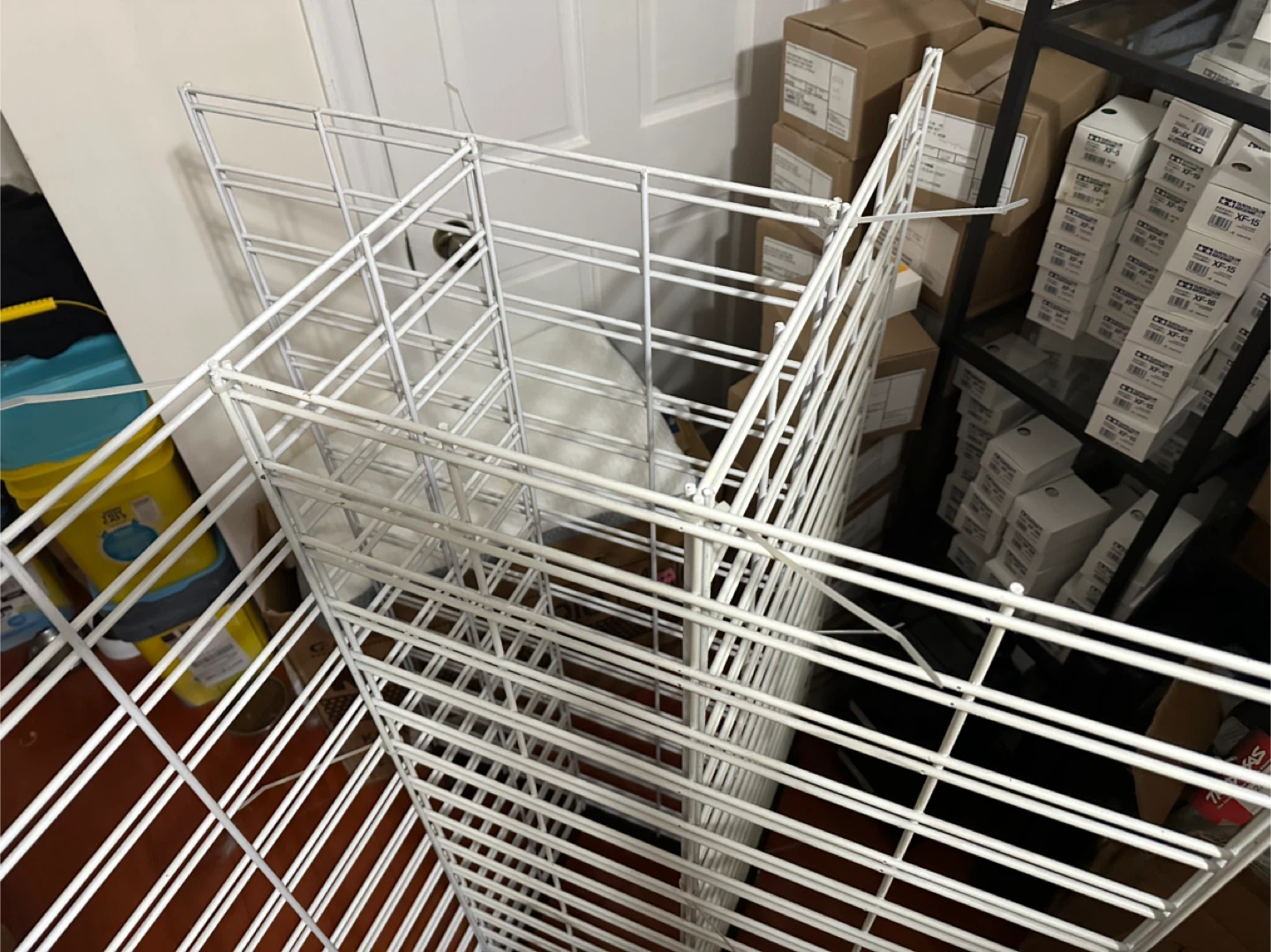 White Wire Cube Storage Shelf - photo 2