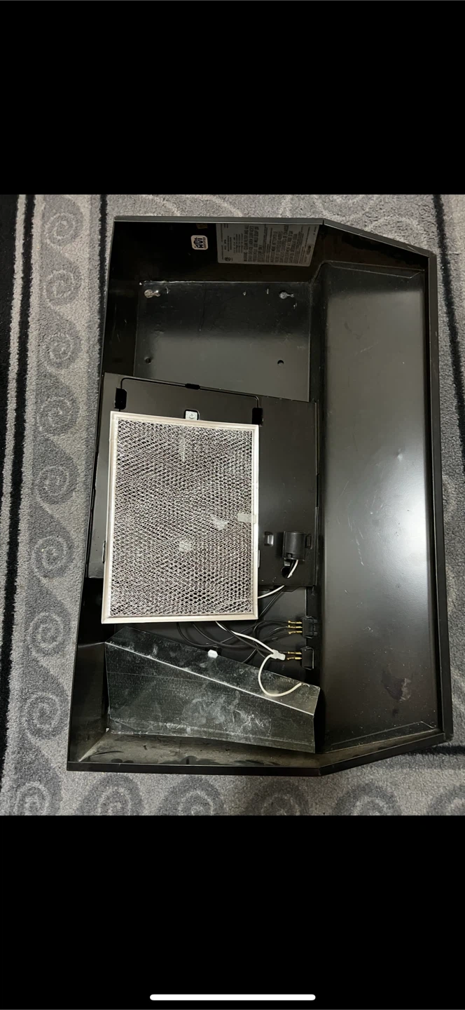 Black Range Hood with Filter