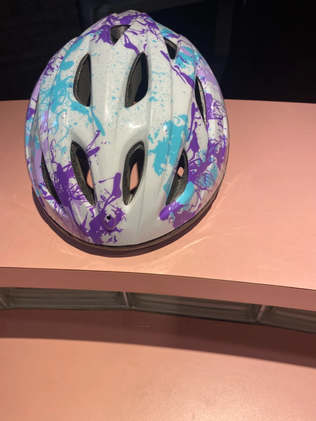 Kids' Bike Helmet - White, Purple, Blue - photo 3