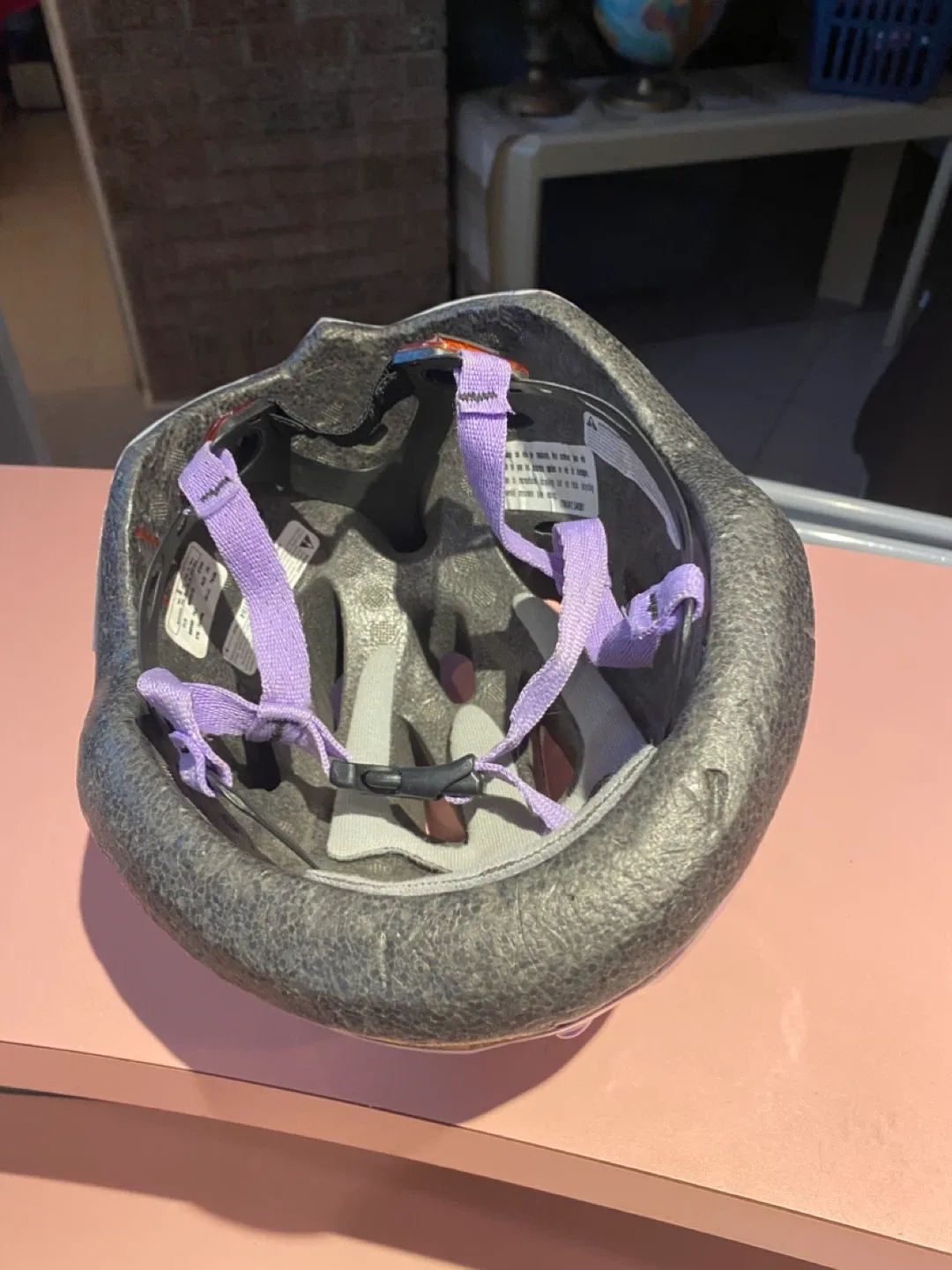 Kids' Bike Helmet - White, Purple, Blue image indicator(4)