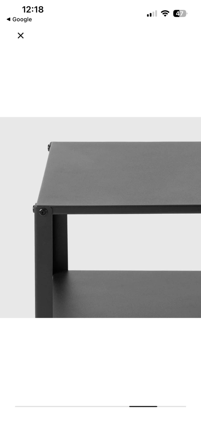 Set of 2 IKEA Lack Side Table - Black - photo 5