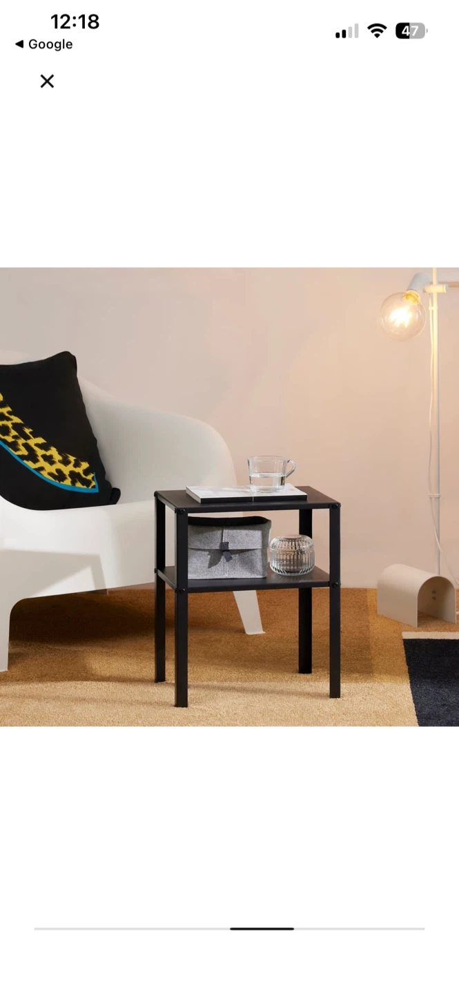 Set of 2 IKEA Lack Side Table - Black