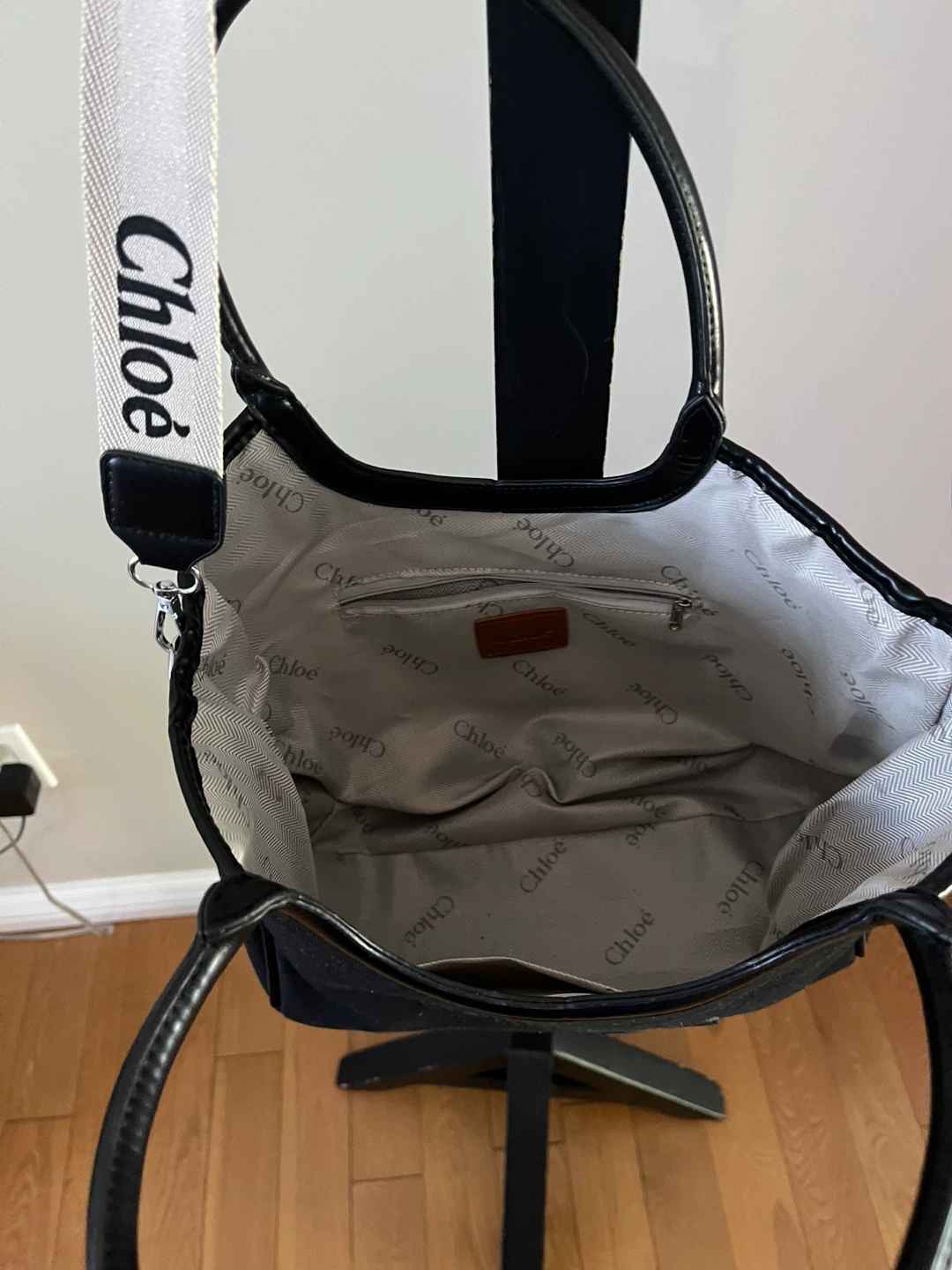 Black Tote Bag with Strap - photo 4