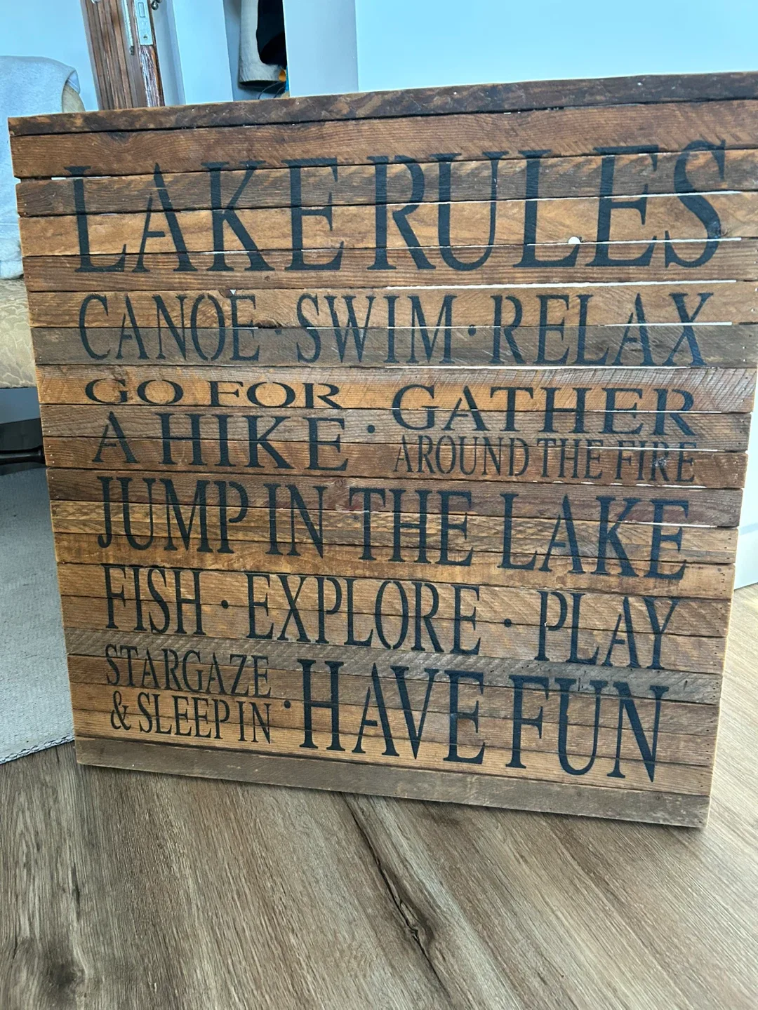 Rustic Lake Rules