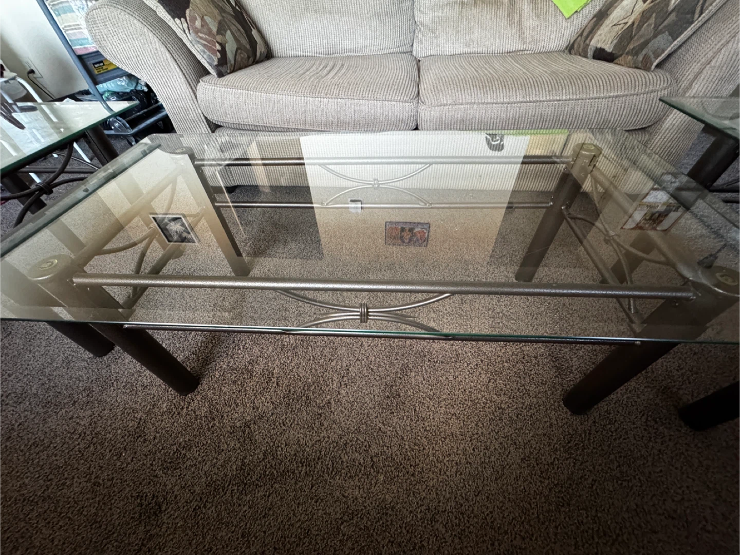 *Moving out sale!* - Glass Top Coffee Table and Two Side Tables - photo 2