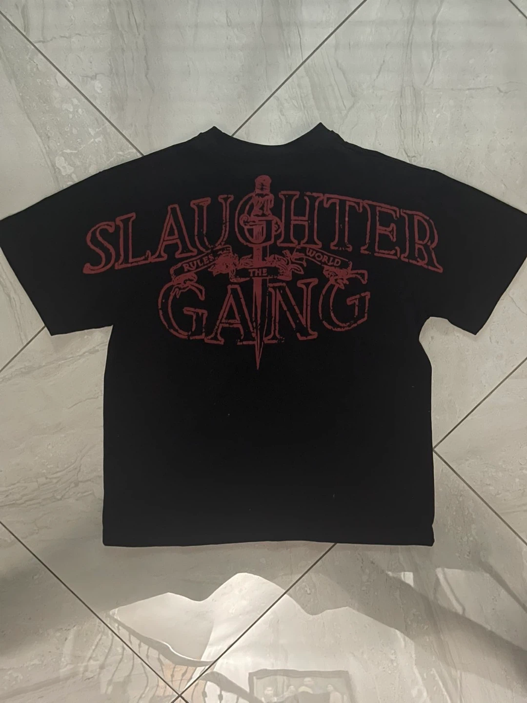 Slaughter Gang Black T-Shirt Size S - photo 2