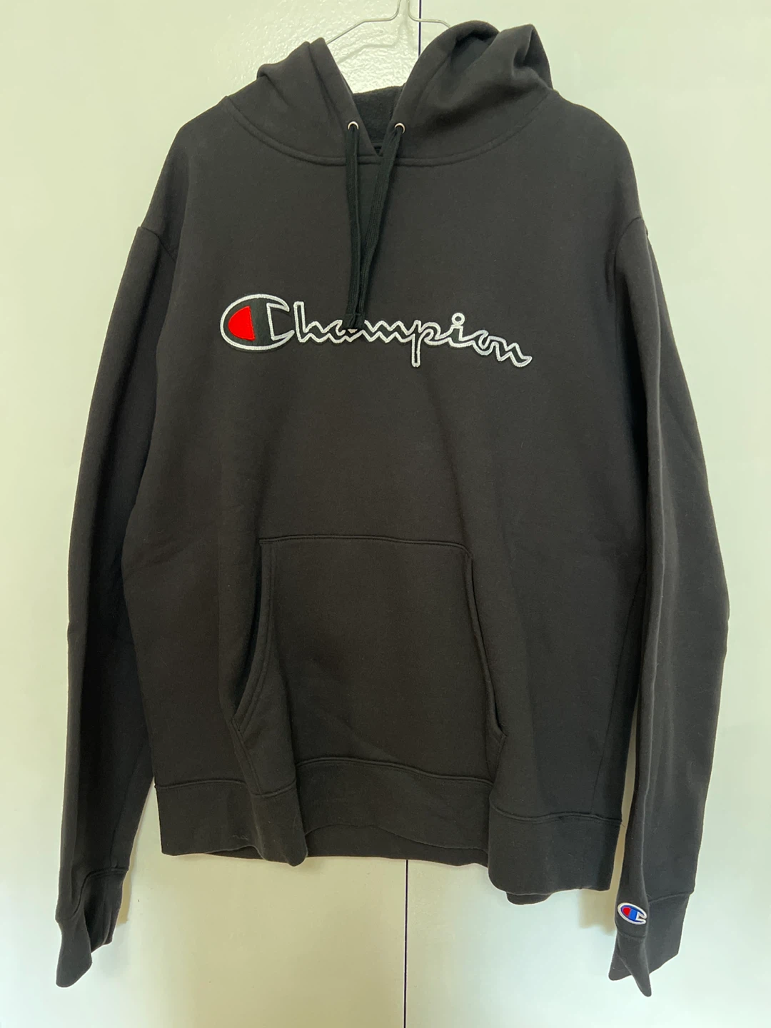 Champion Black Hoodie - Size L