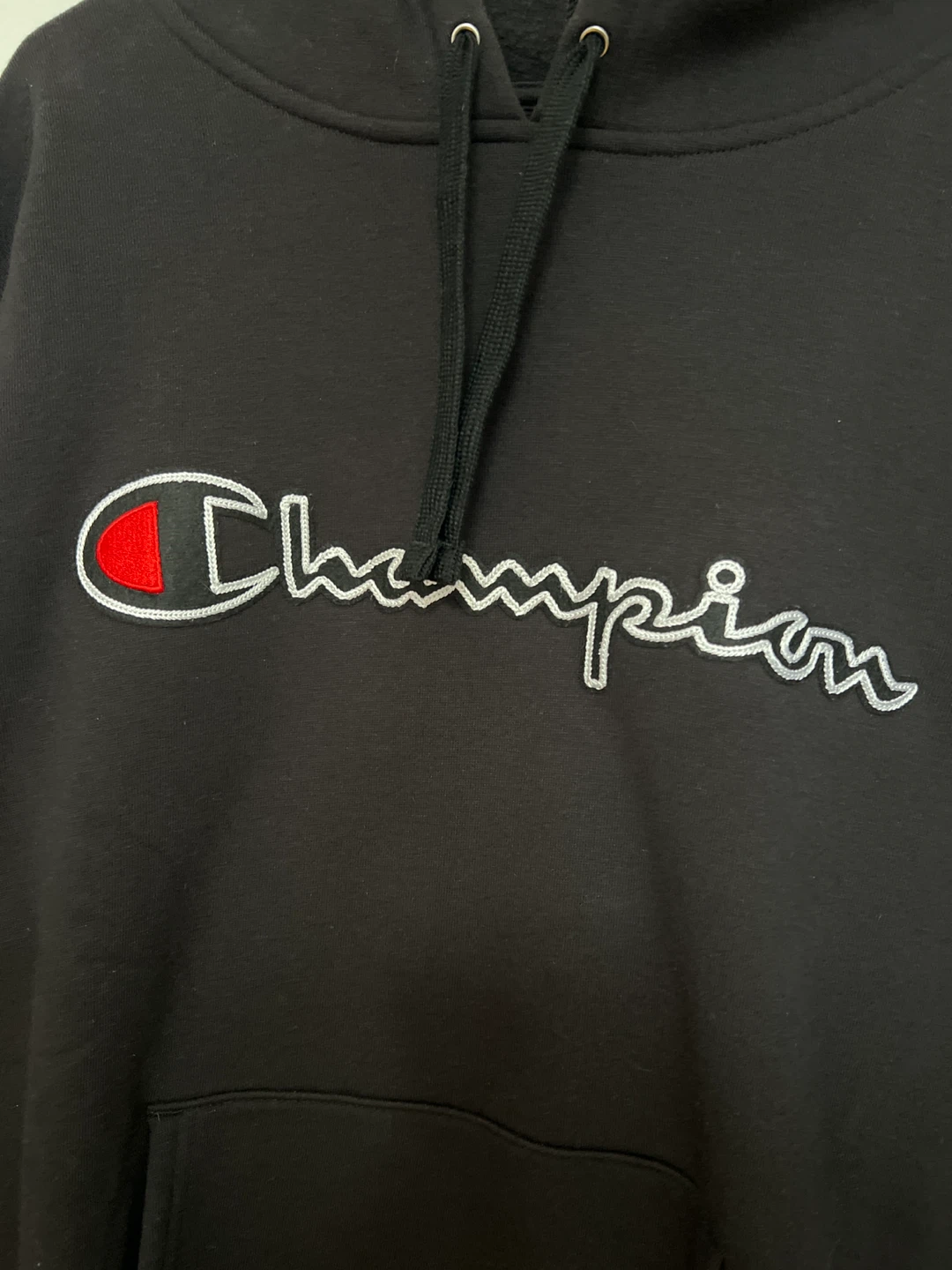 Champion Black Hoodie - Size L - photo 2