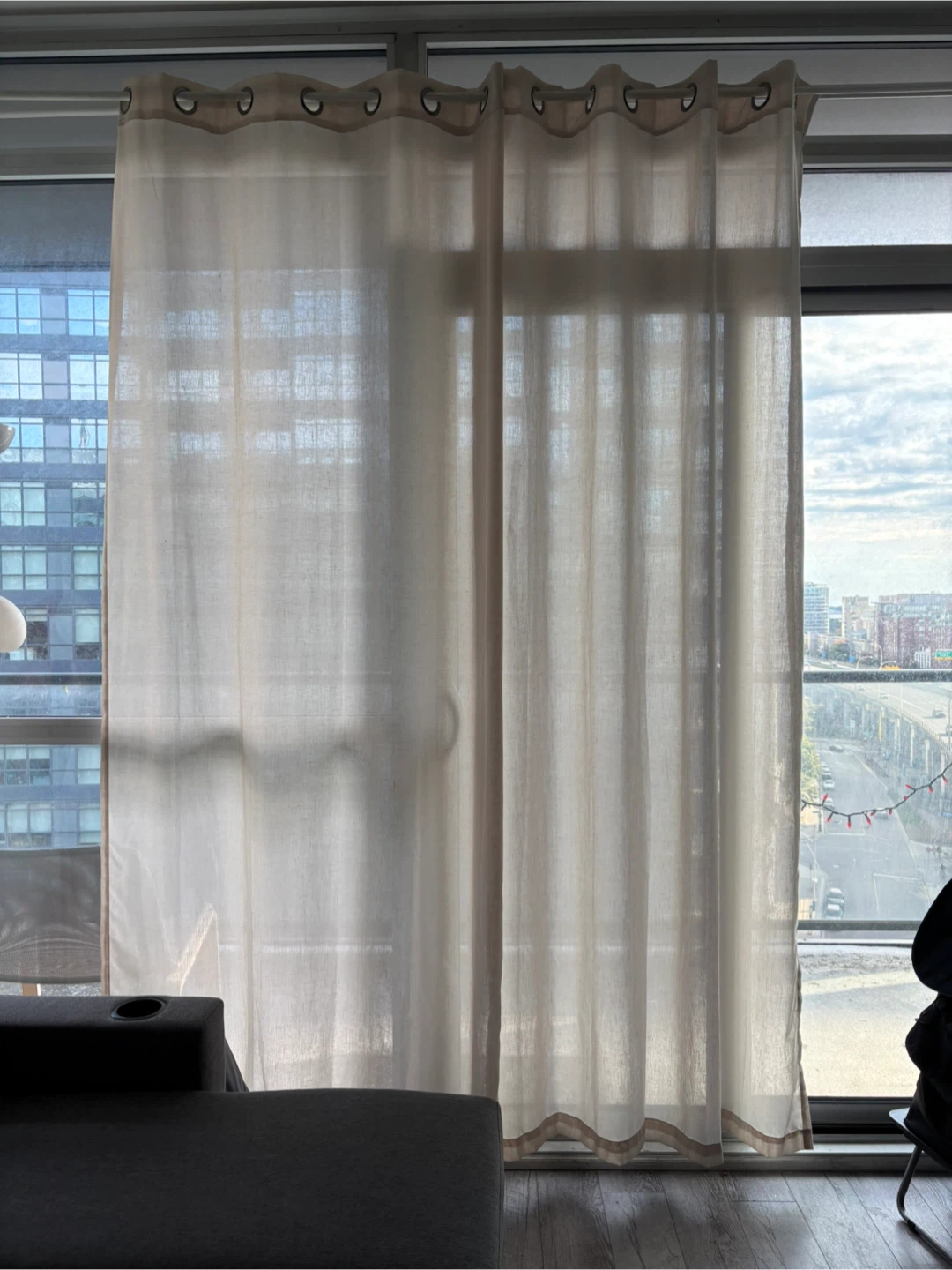 Turquoize Natural Linen Curtains 96 Inch - photo 3