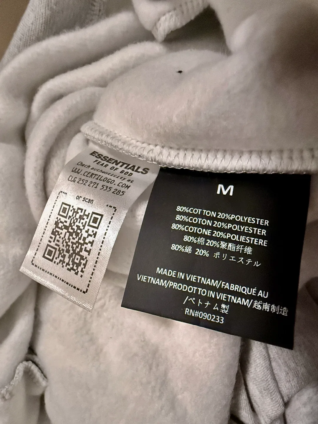Fear of God Essentials Hoodie - Light Heath, Med image indicator(8)