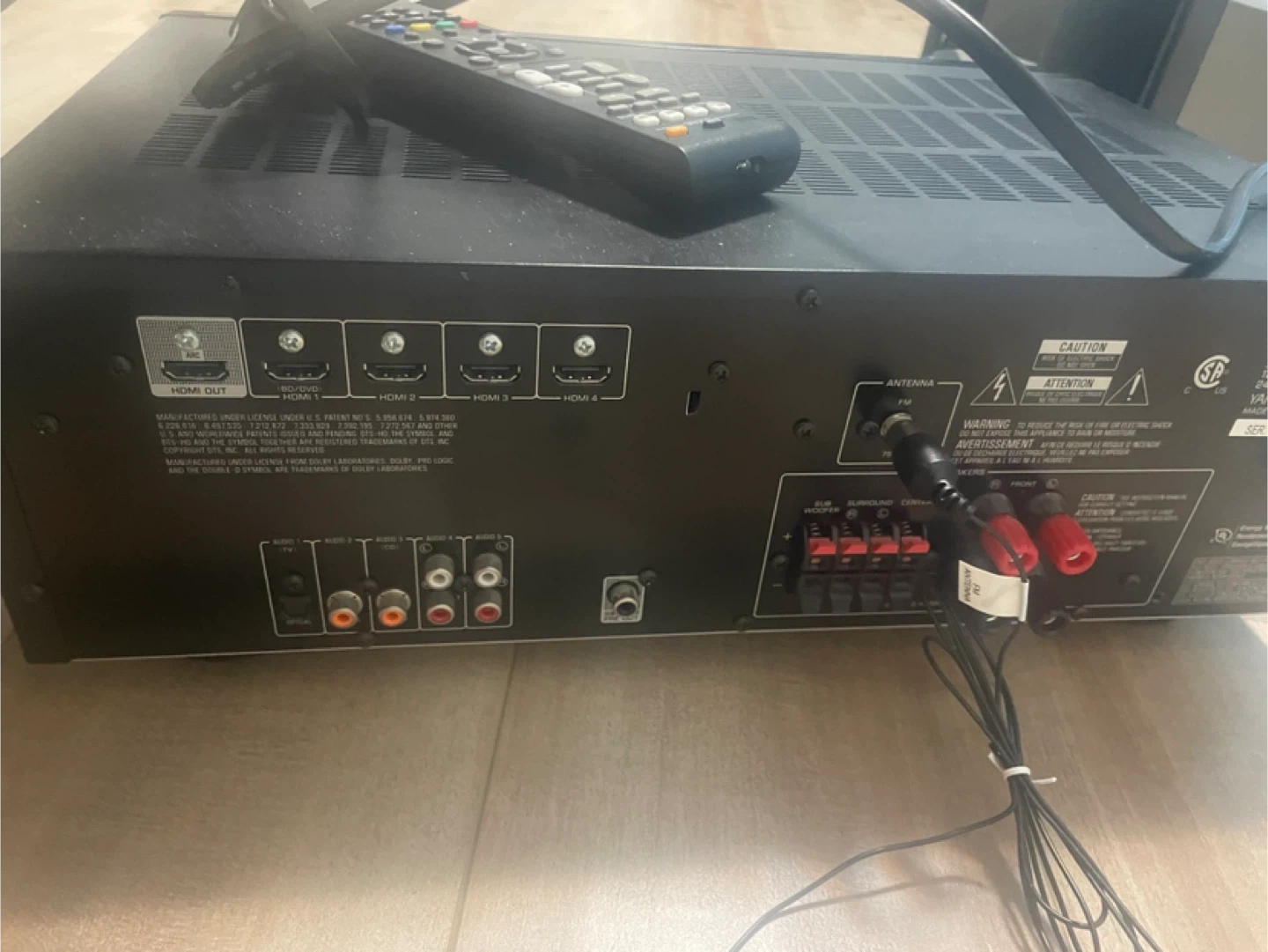Yamaha HTR-2067 Natural Sound AV Receiver w/ Klipsch Speakers - photo 5