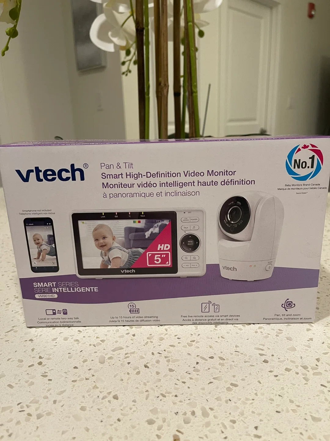 VTech VM901HD Pan & Tilt Smart Video Baby Monitor