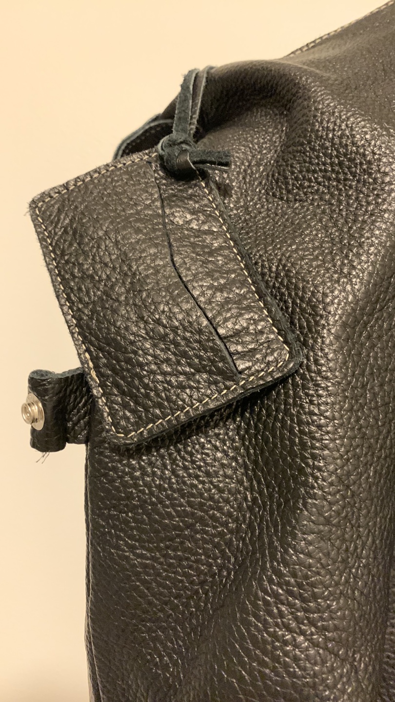 Roots Black Leather Tote Bag - photo 5