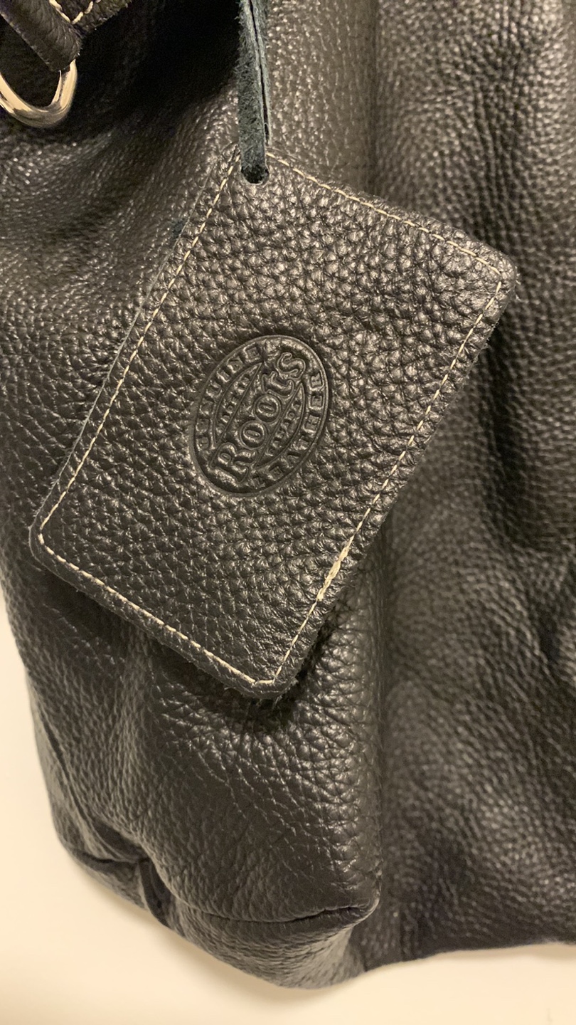 Roots Black Leather Tote Bag - photo 4