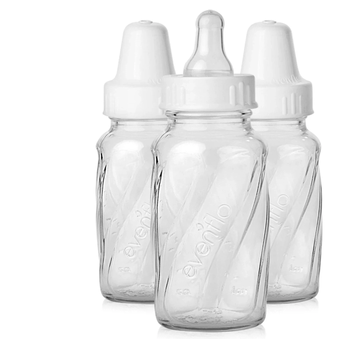 Evenflo Glass Twist Bottles - 4 oz