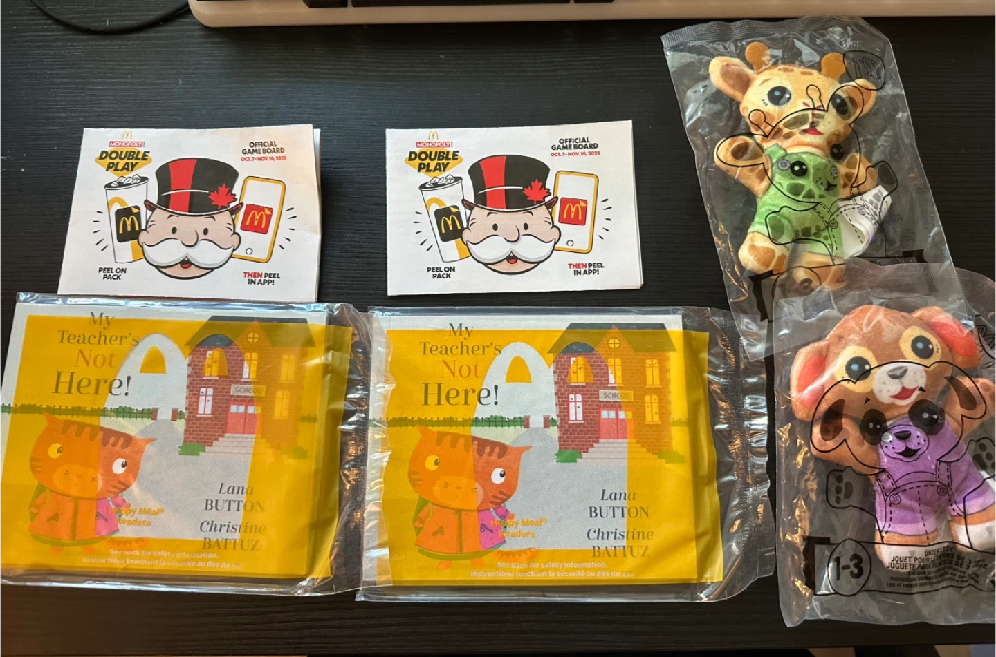 McDonald's Happy Meal Toys & Book - New!