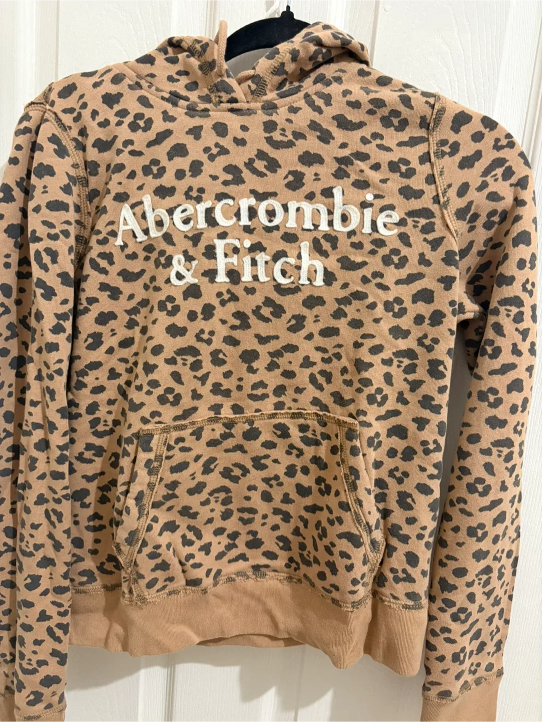 Abercrombie & Fitch Leopard Print Hoodie - Size S thumbnail