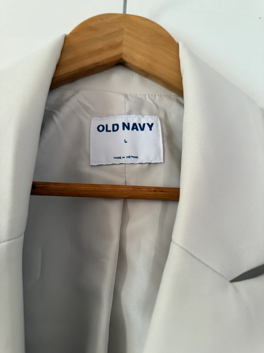 Off white Old Navy Cropped Blazer - Size L - photo 3