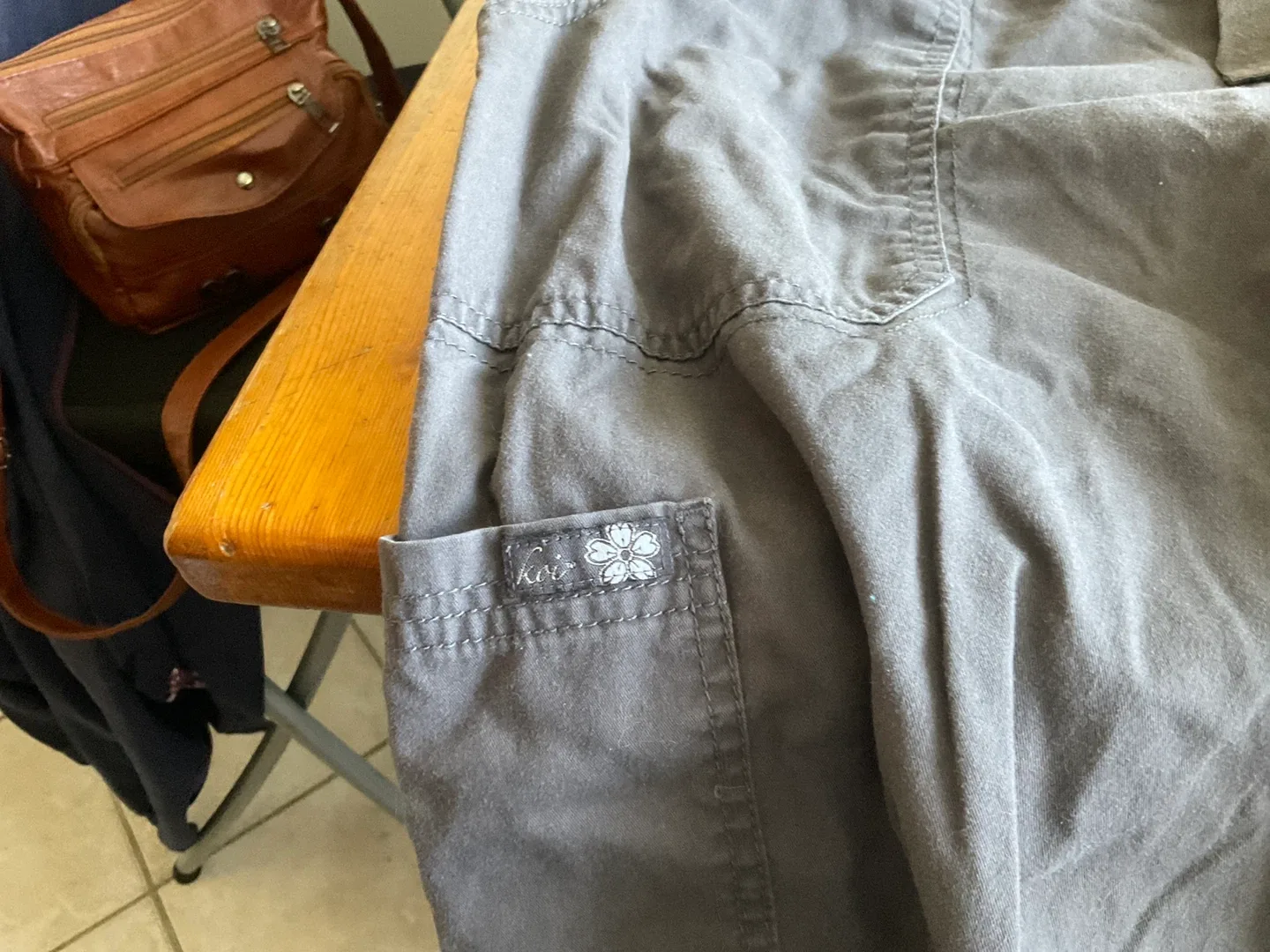 Kathy Peterson 3X Gray scrub pants image indicator(3)