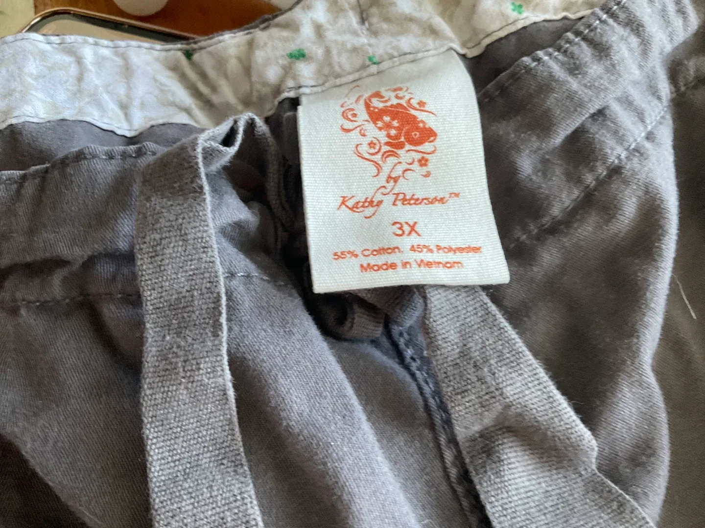 Kathy Peterson 3X Gray scrub pants image indicator(4)