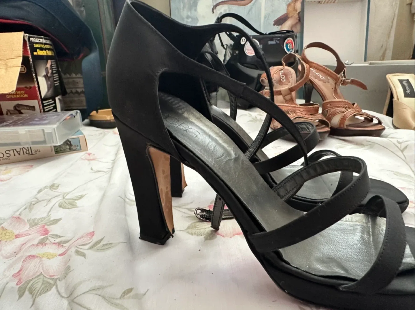 BCBG Max Azria Black Heels - Size 9B image indicator(2)