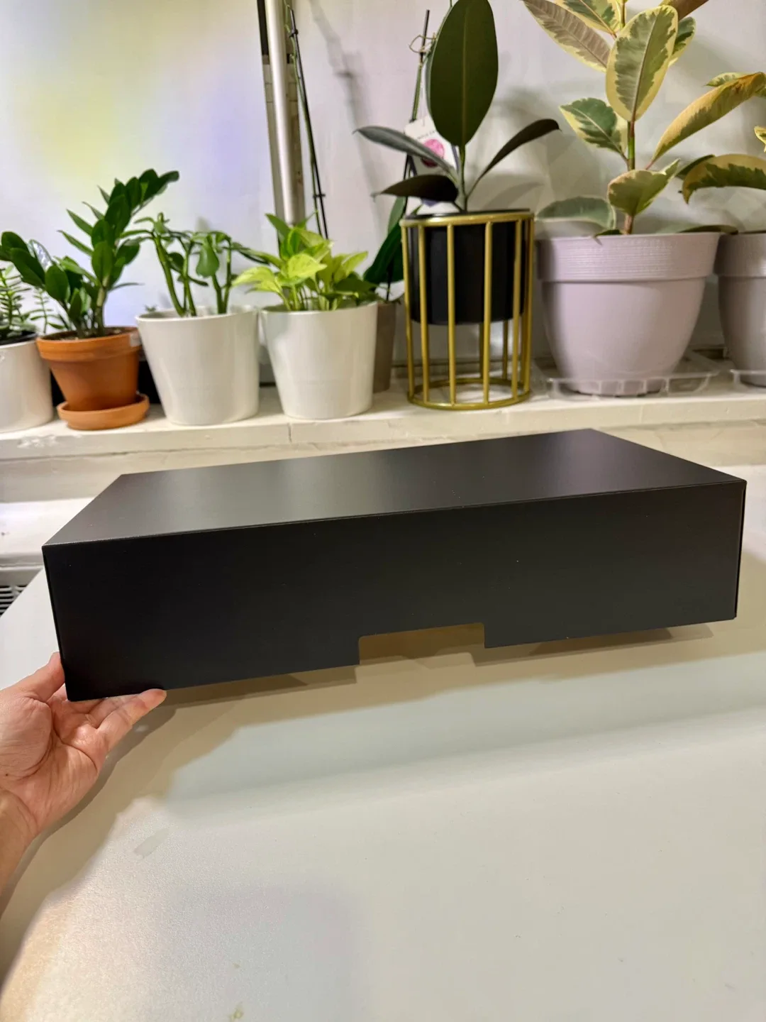 IKEA Elloven Monitor Stand with Drawer - Black image indicator(6)