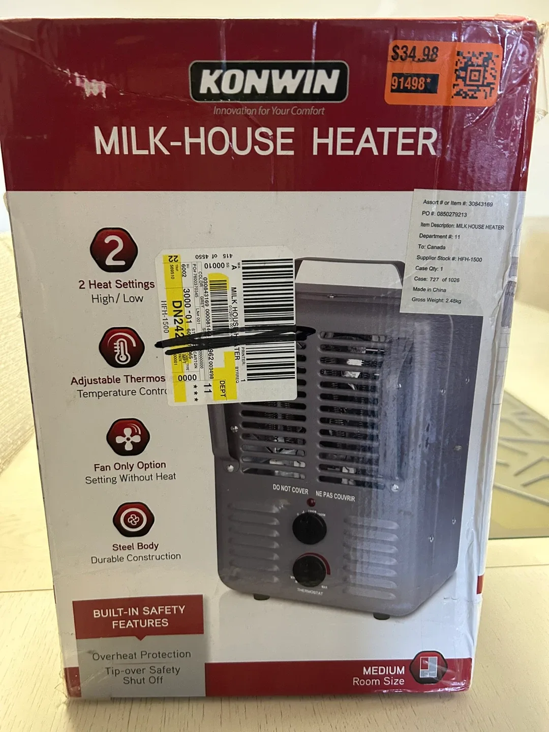 🔥 KONWIN Milk-House Heater🔥 image indicator(3)