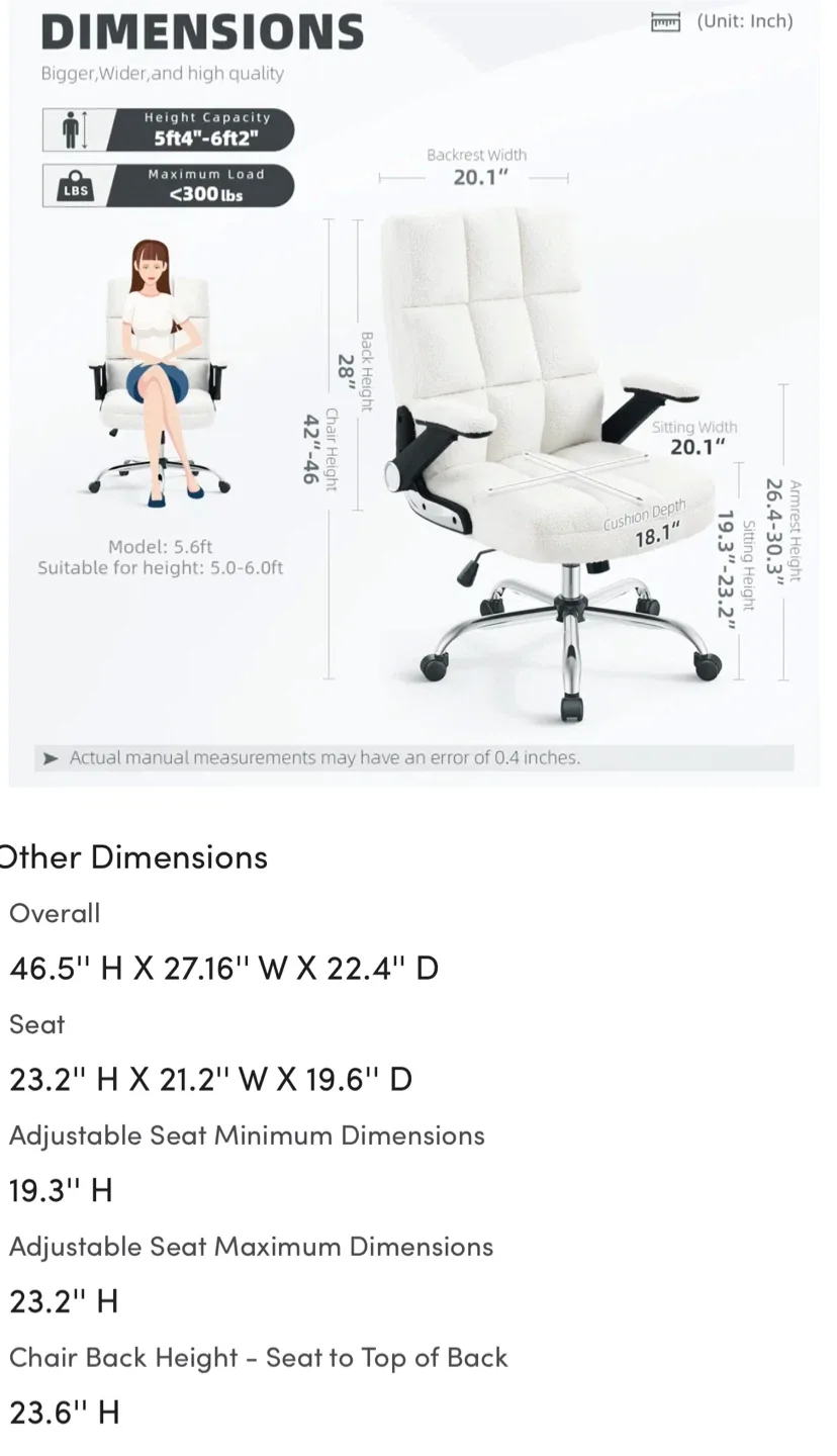 Ergonomic Grey Cushioned Office Chair image indicator(6)