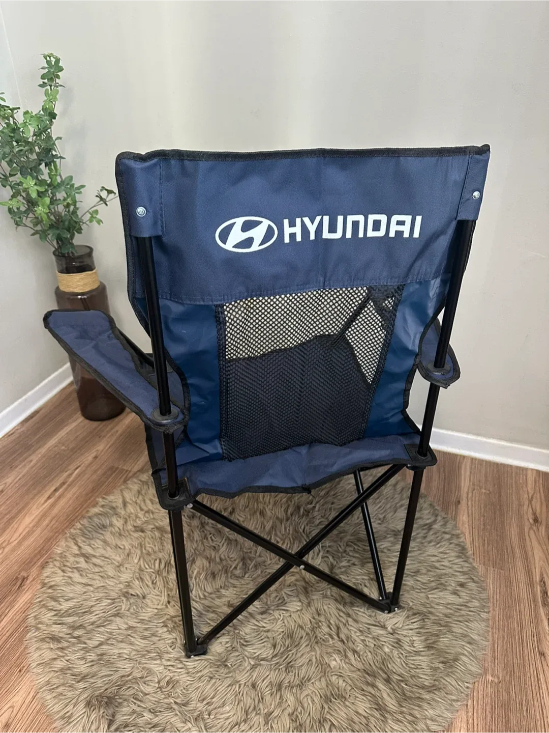 Folding Camp Chair with Cup Holder (Blue) image indicator(4)
