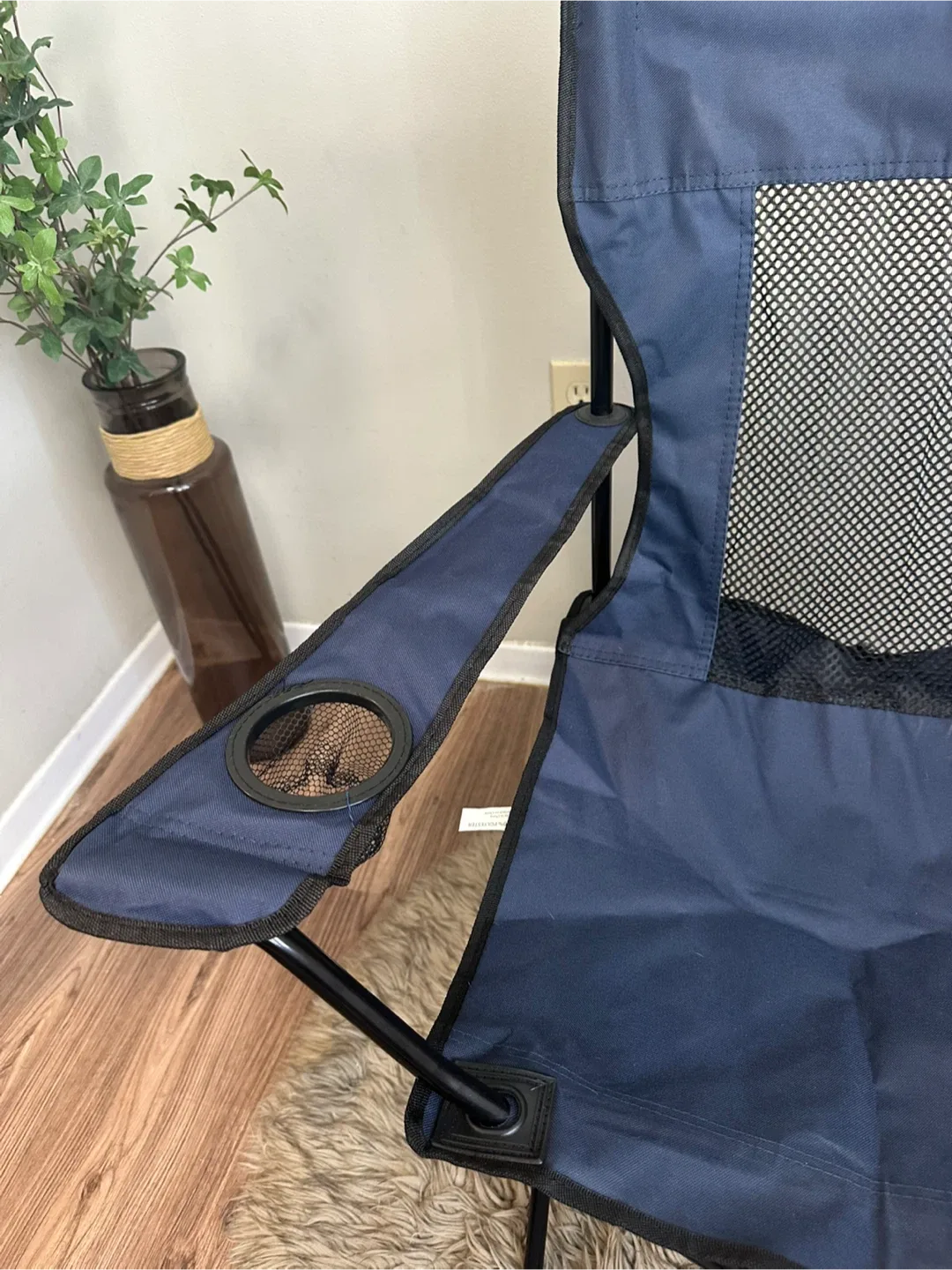 Folding Camp Chair with Cup Holder (Blue) image indicator(3)