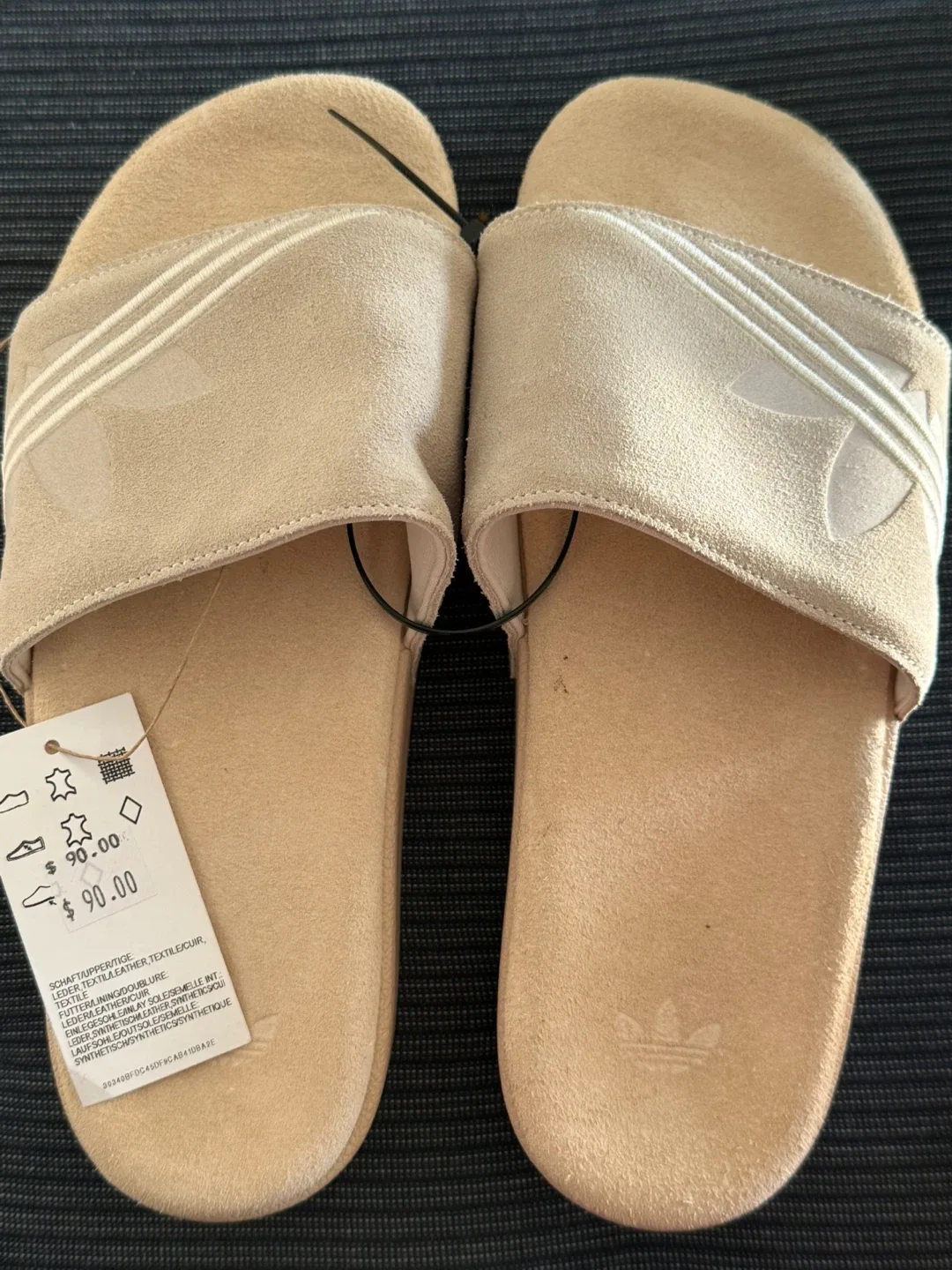 Adidas Adilette Premium Slides - Size 7