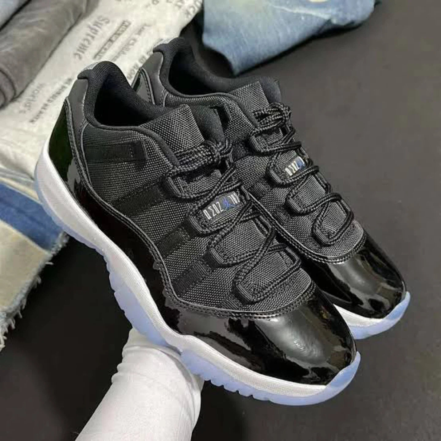Jordan 11 Retro Little Flex TD Black/White - Size 8 - photo 3