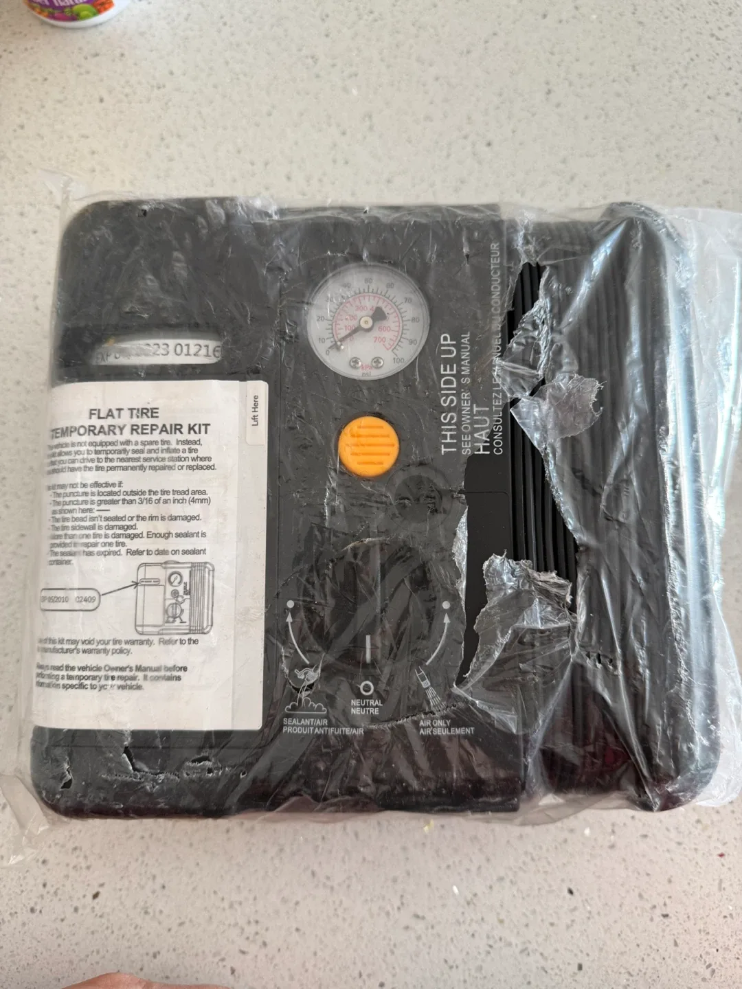 Flat Tire Temporary Repair Kit