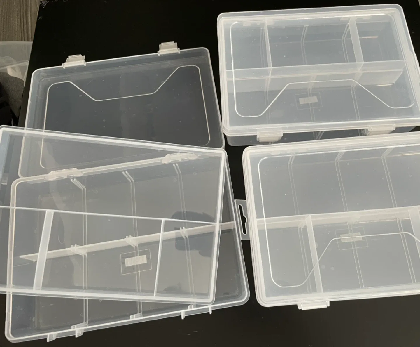 Clear Plastic Storage Boxes for crafts image indicator(2)
