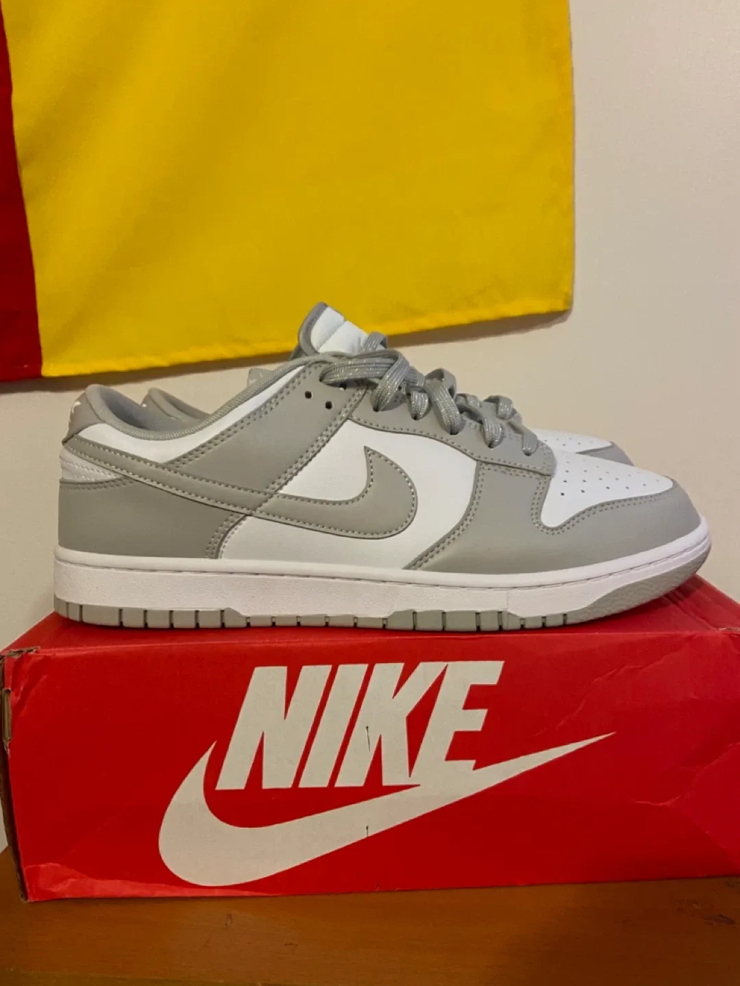 Nike Dunk Low Retro White/Grey Fog, Size 12