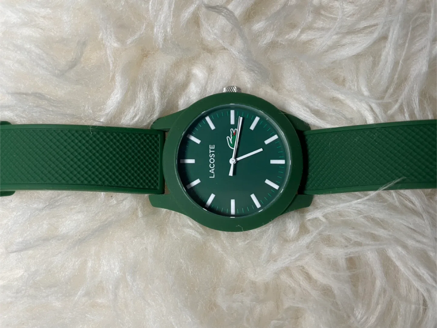 Lacoste Green Rubber Watch with Box image indicator(3)