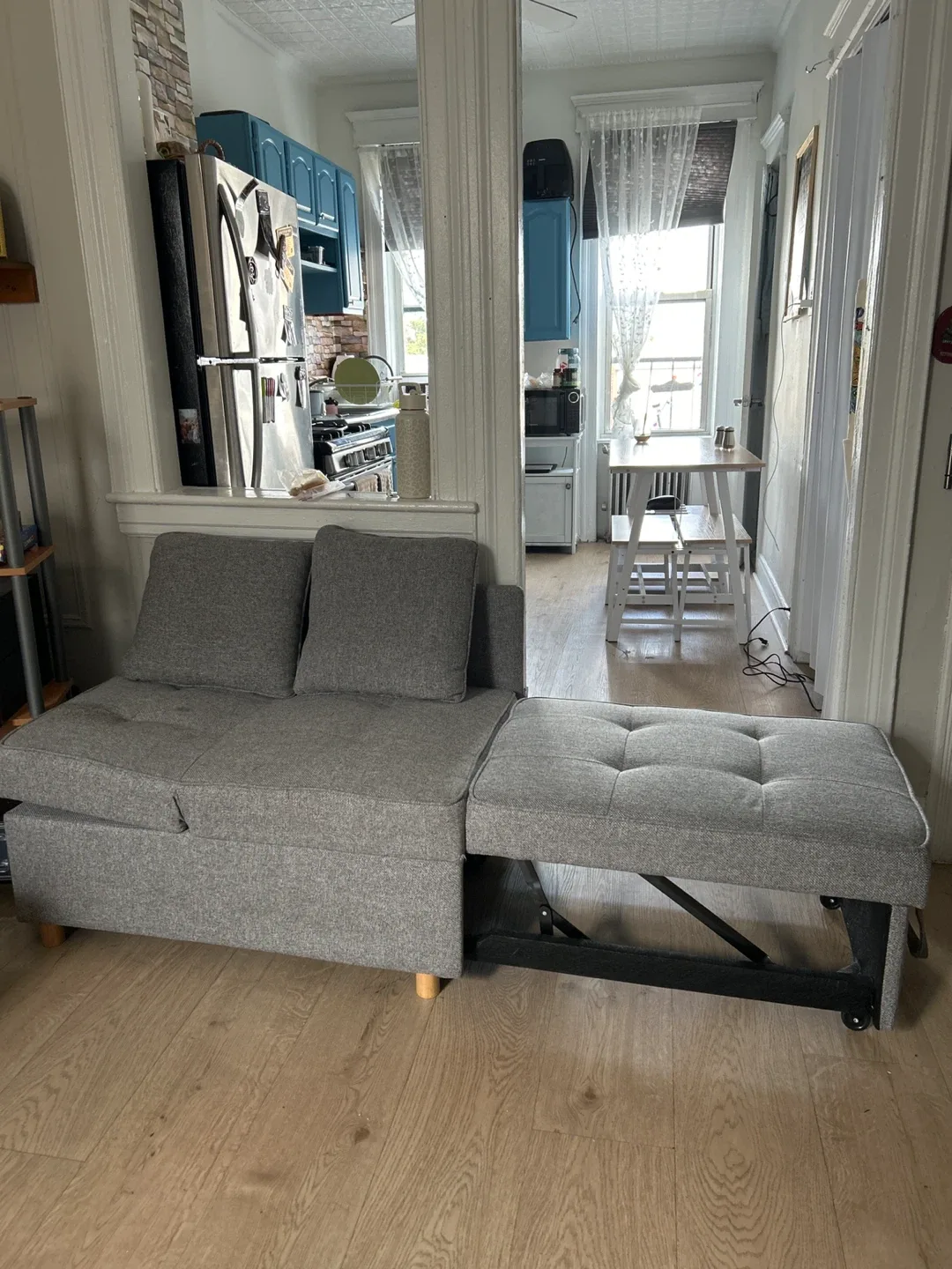 Gray Sectional Sofa bed image indicator(2)