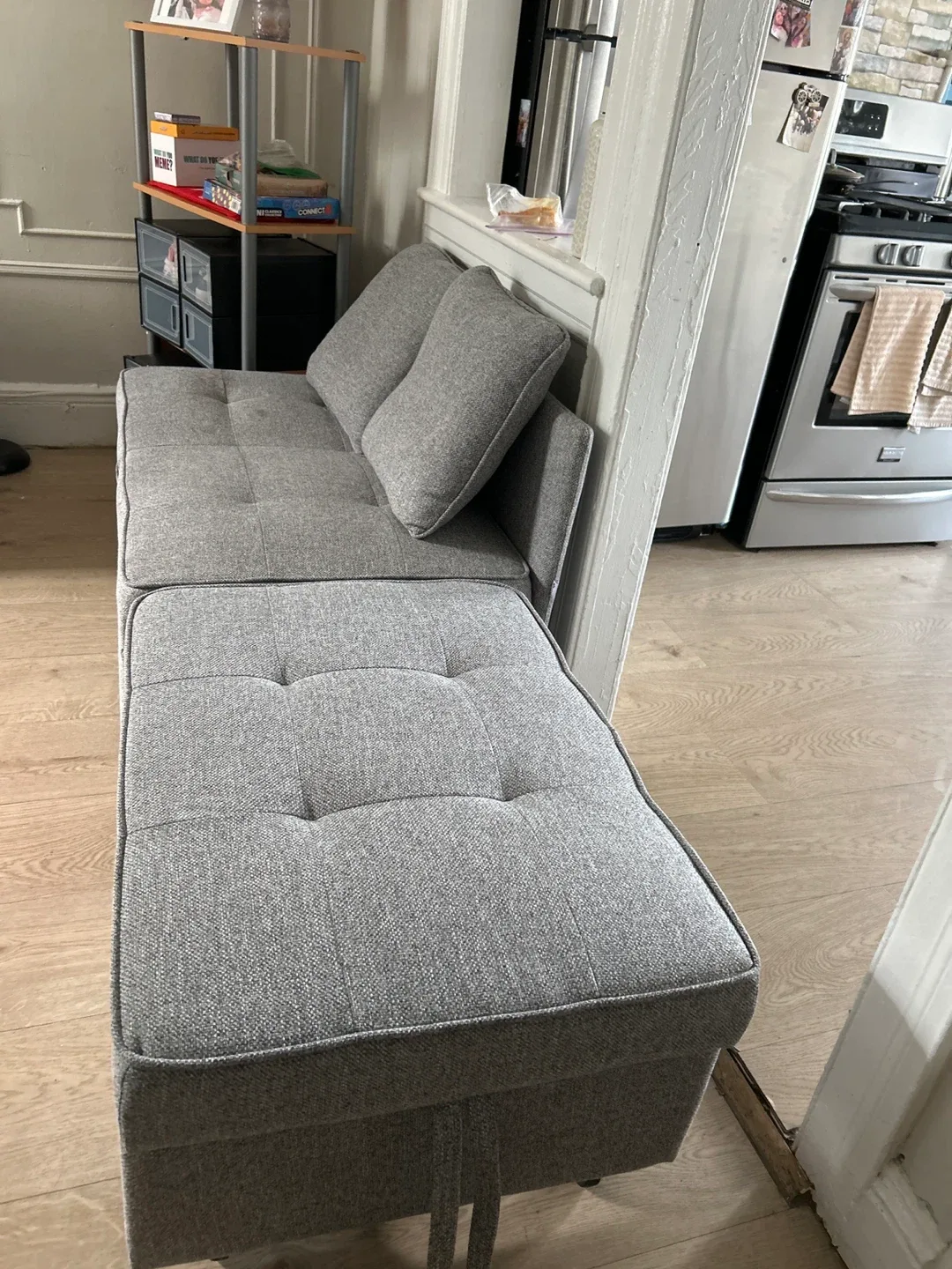 Gray Sectional Sofa bed image indicator(3)