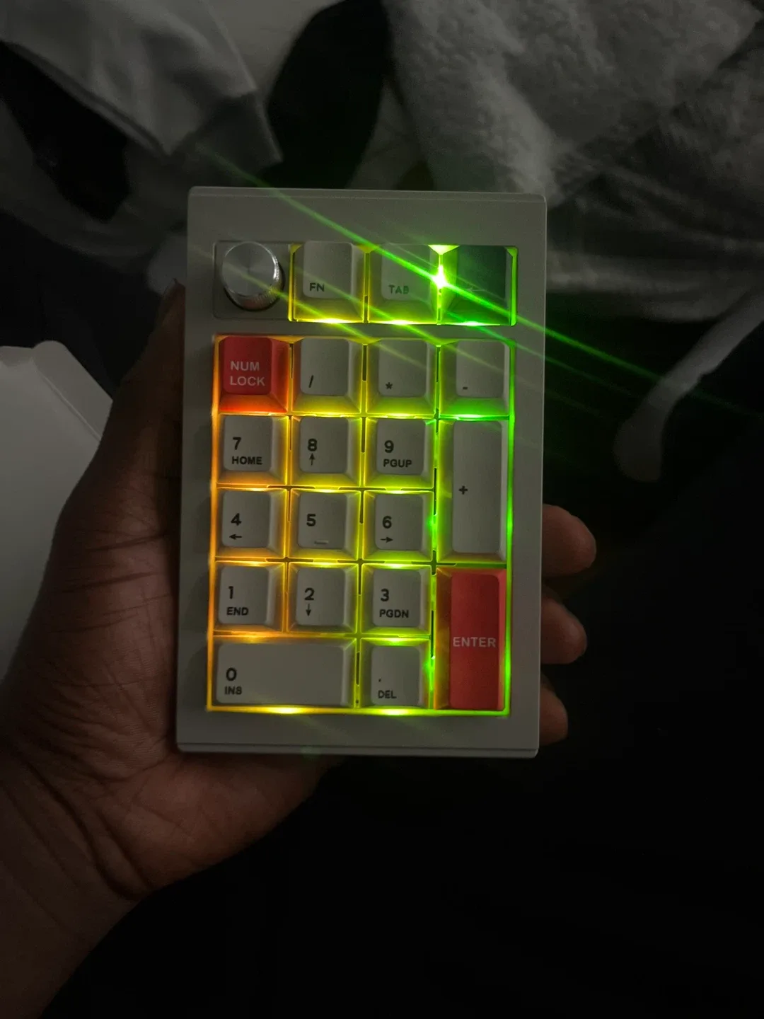 New V21v2 20% GMK Triple Modes CNC Aluminum Numeric Keyboard image indicator(3)