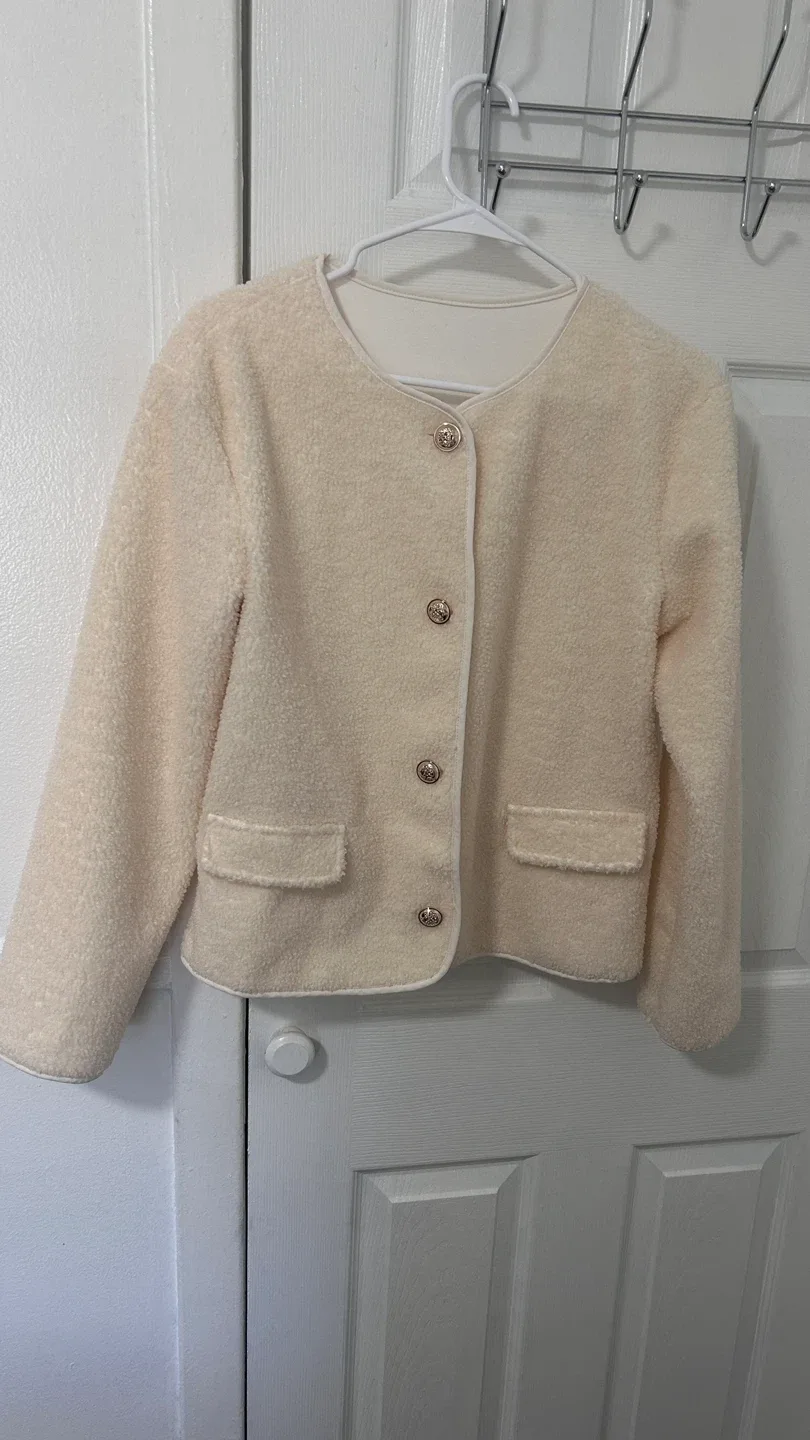 Cream Bouclé Jacket thumbnail