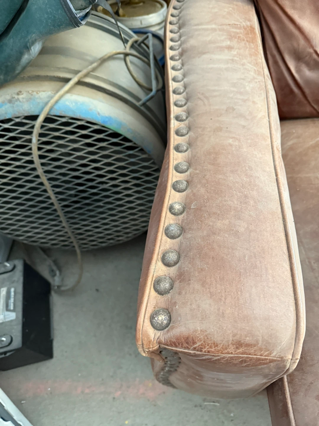 Leather couch