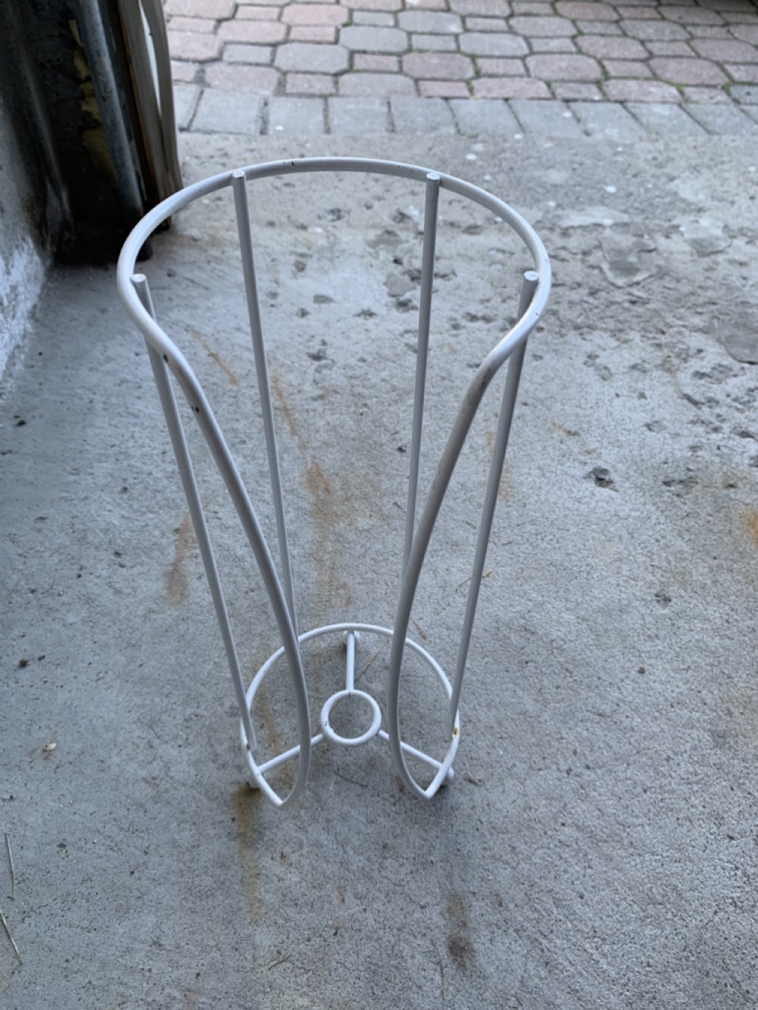 White toilet paper stand/holder