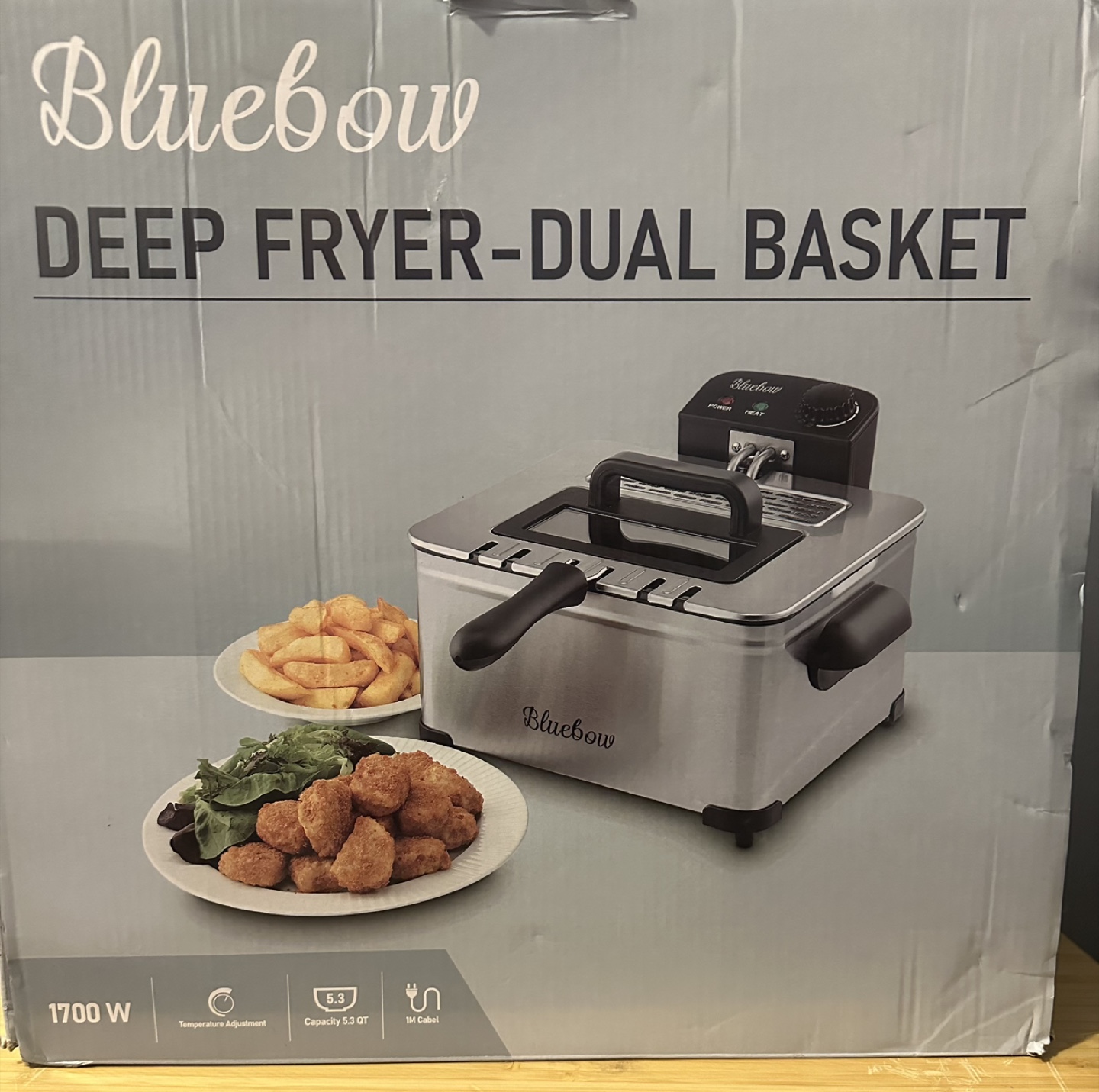 New Bluebow Deep Fryer - Dual Basket