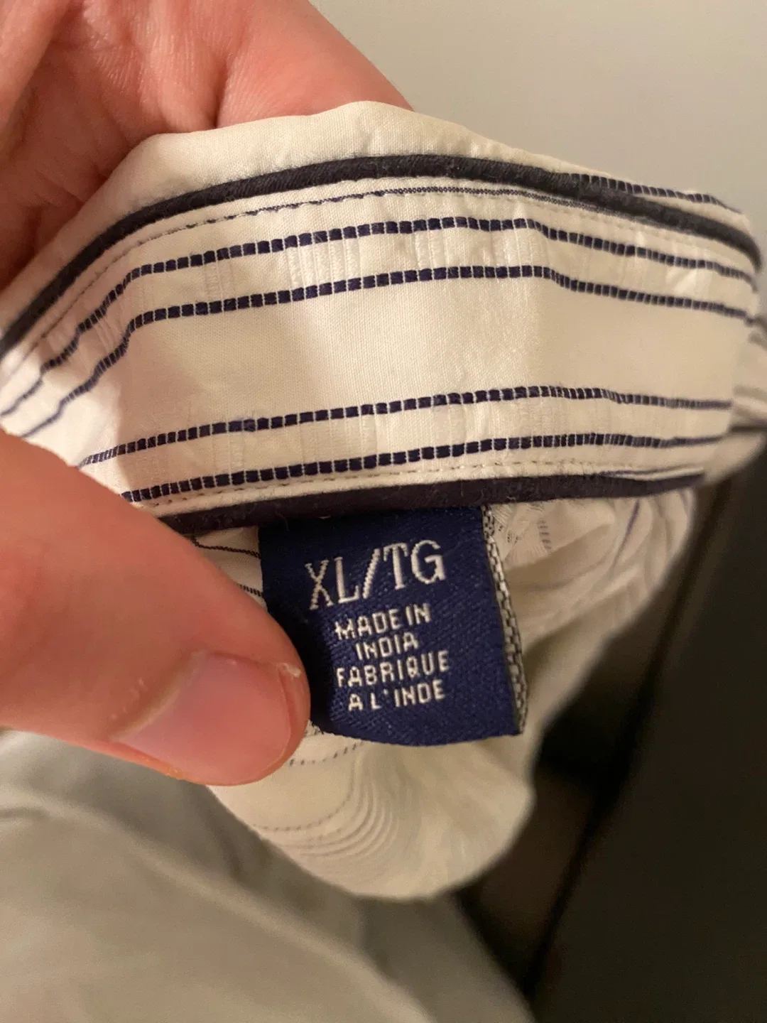 Vintage Striped Embroidered Button-Down Shirt image indicator(6)