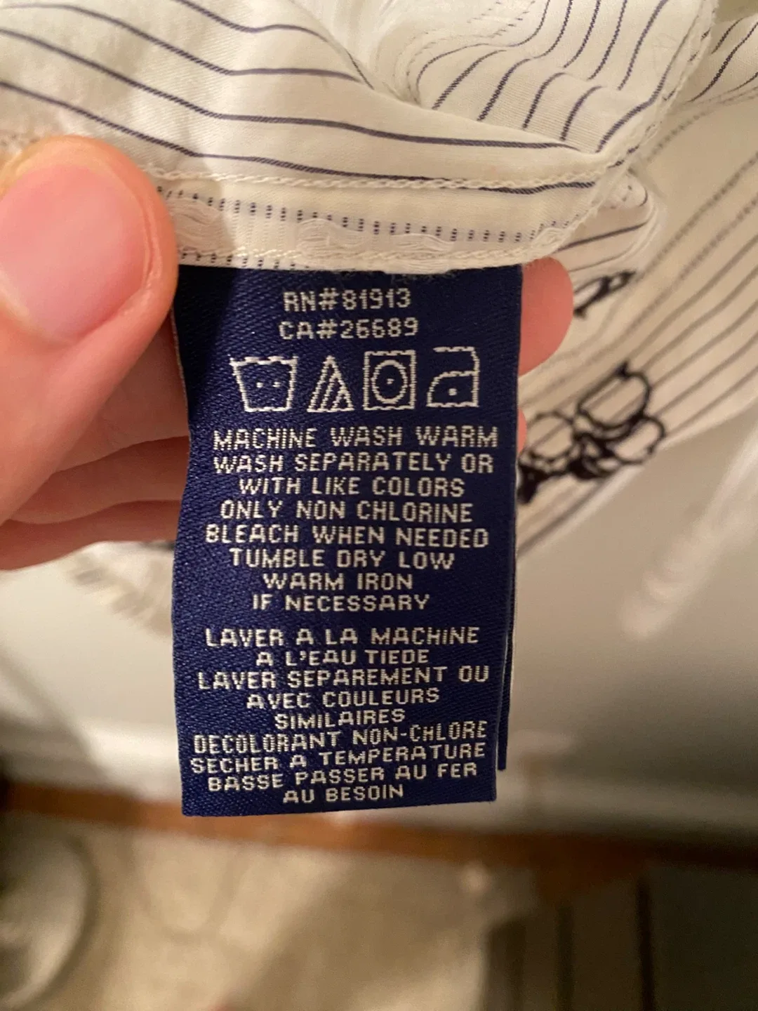 Vintage Striped Embroidered Button-Down Shirt image indicator(5)