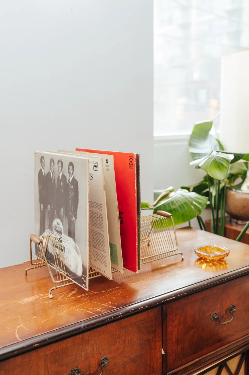 MCM Vintage Metal LP Rack 🤎