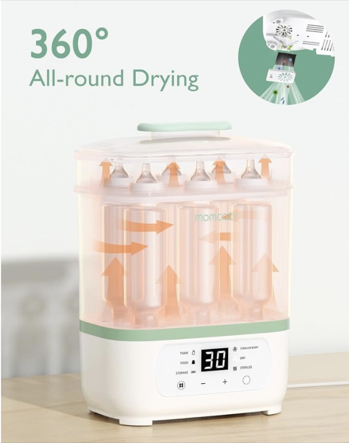 Momcozy Bottle Sterilizer Dryer - Like New! - photo 4