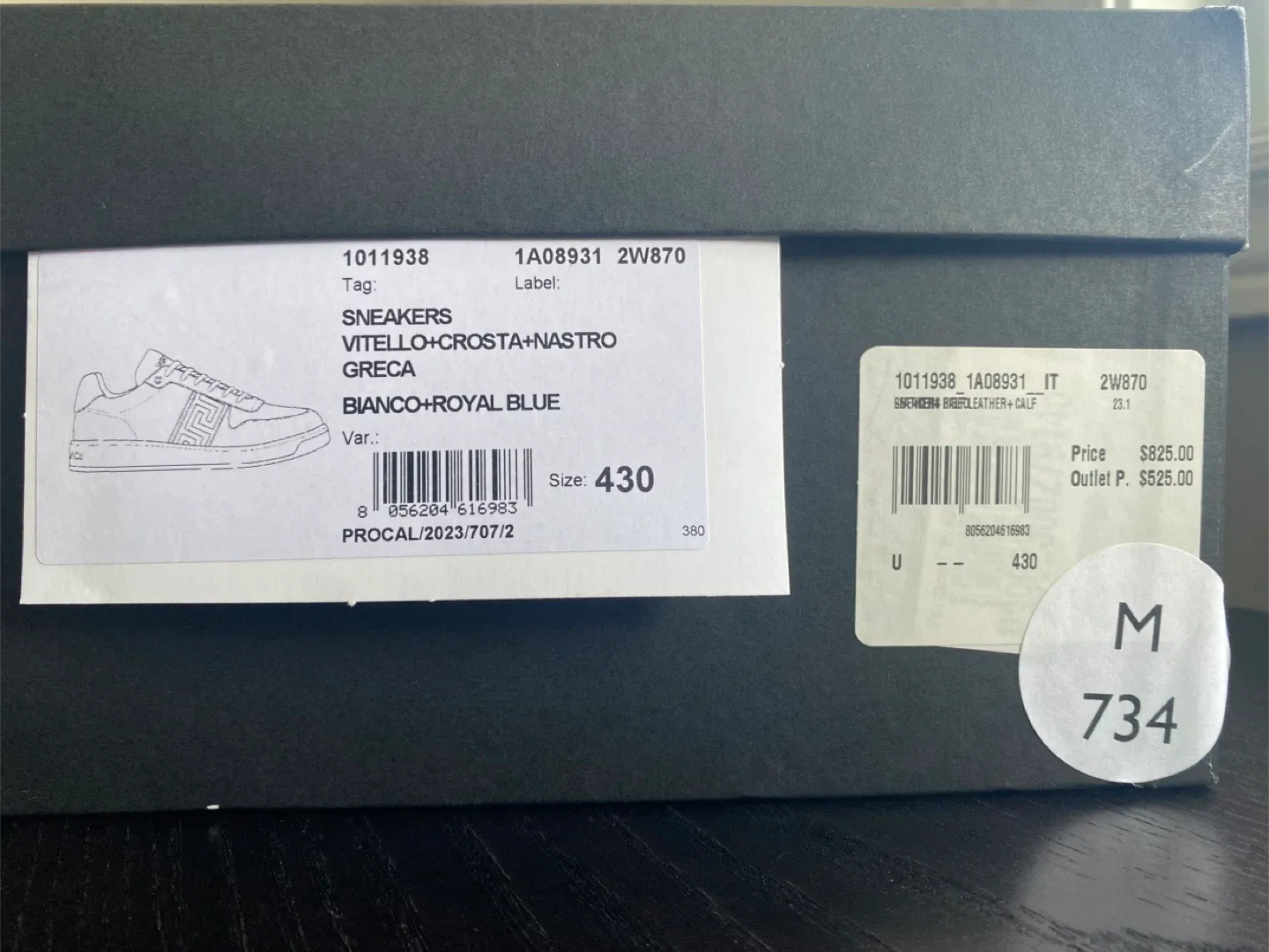 Versace Men's White Sneakers Size 43 image indicator(6)