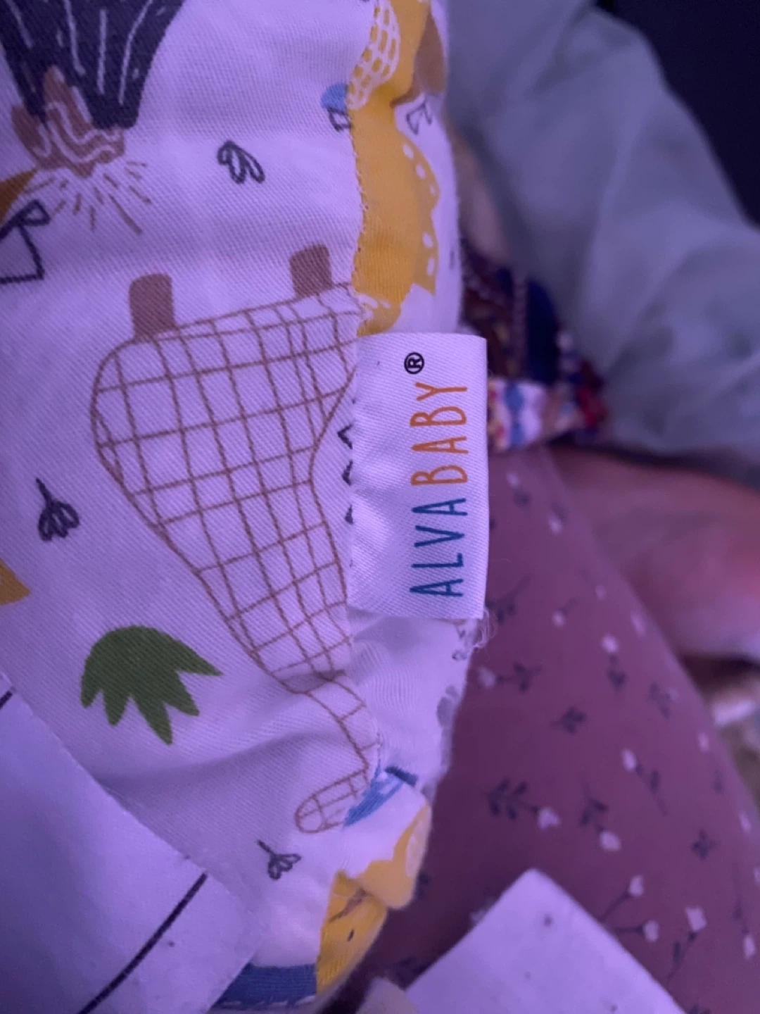 Alva Baby Nursing Pillow - Dinosaur Pattern