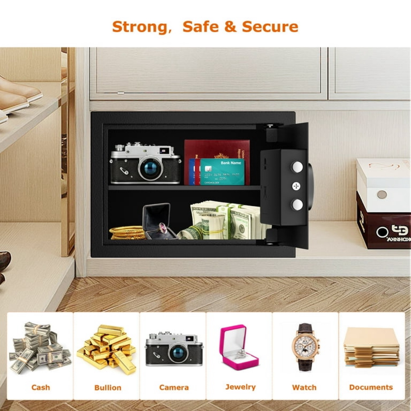 Bonsaii Safe Box with Digital Keypad - photo 5